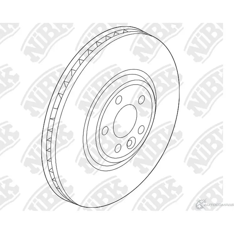 Тормозной диск Nibk XU93O K CZF471 1437124002 RN2164V изображение 0
