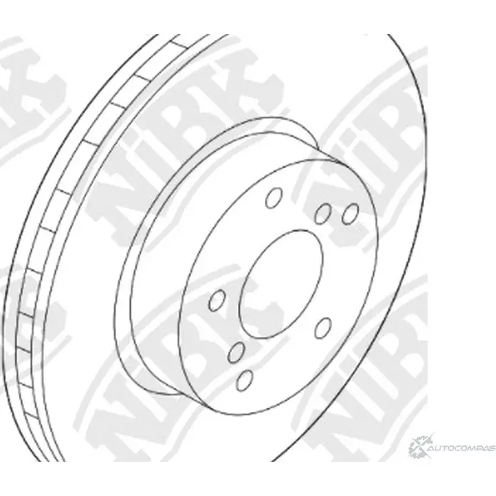 Тормозной диск Nibk CE05TK1 1437124004 ADJW B RN2166V изображение 0