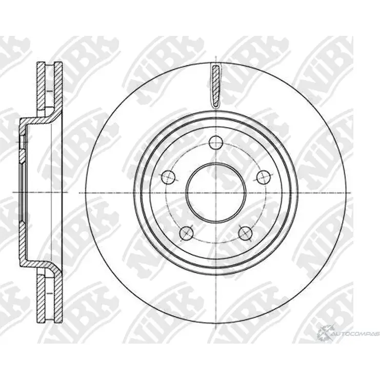 Тормозной диск Nibk 9KNZO 9EPPW G RN2171V 1437124009 изображение 0