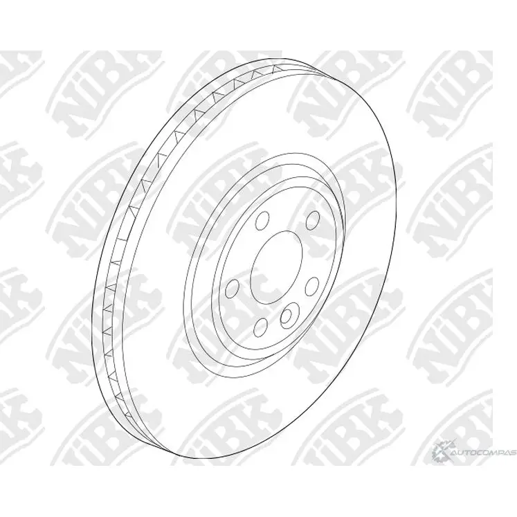 Тормозной диск Nibk RN2177V 5 O47XQ 2K5J8H4 1437124015 изображение 0