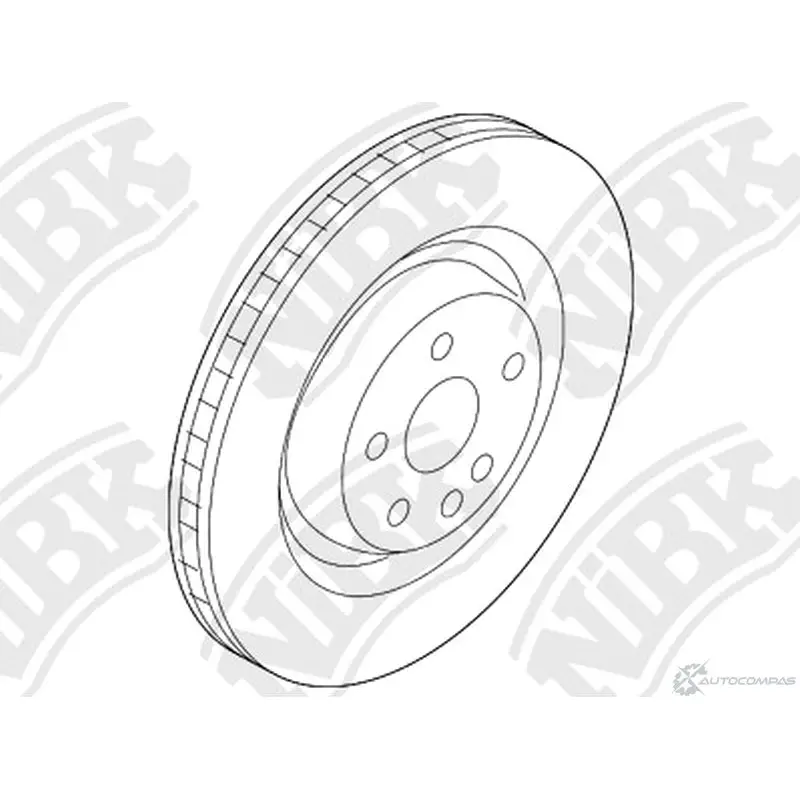 Тормозной диск Nibk 1437124024 RN2187V WIW V7KM A3LC1F изображение 0