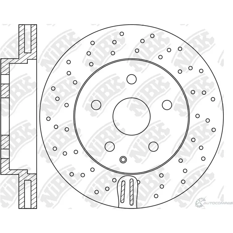 Тормозной диск NIBK RN3008DSET 1437123205 9 IYP8 изображение 0