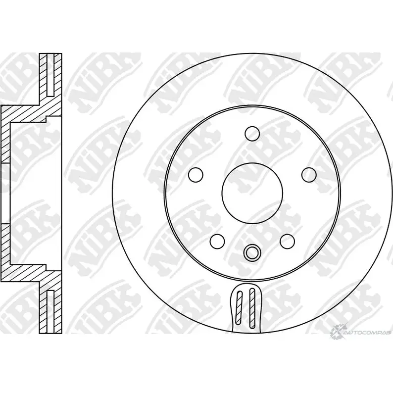 Тормозной диск Nibk H81QZ 4 RN33003V 1437124041 447KP1U изображение 0