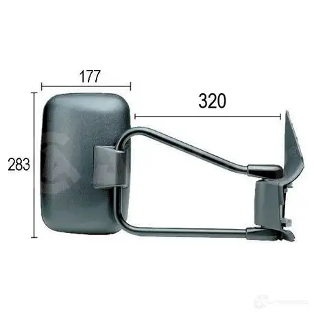 Наружное зеркало ALKAR 2737660 8424445017652 9202962 D5NNU 9