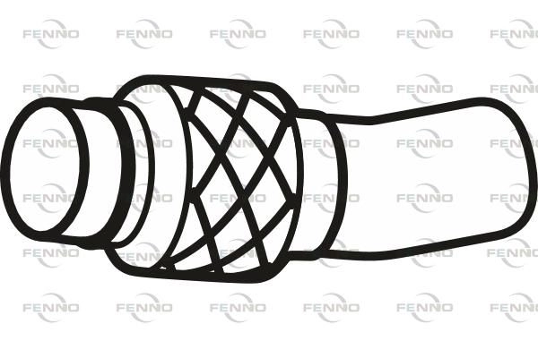 Выхлопная труба глушителя FENNO 1424215654 P14012 8 CN8M изображение 0