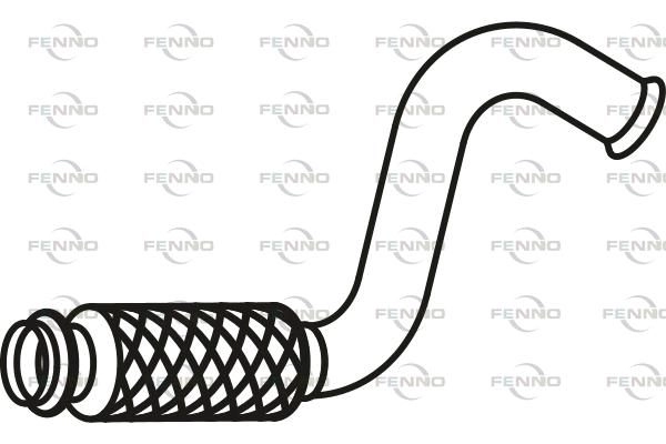 Выхлопная труба глушителя FENNO P17024 6 336MW 1424215661 изображение 0