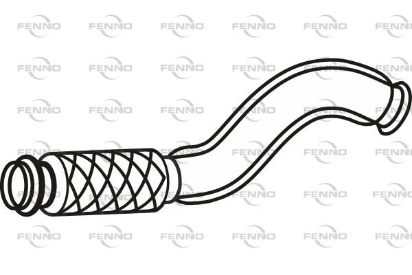 Выхлопная труба глушителя FENNO 1424285561 P17027 IJ AMHU изображение 0