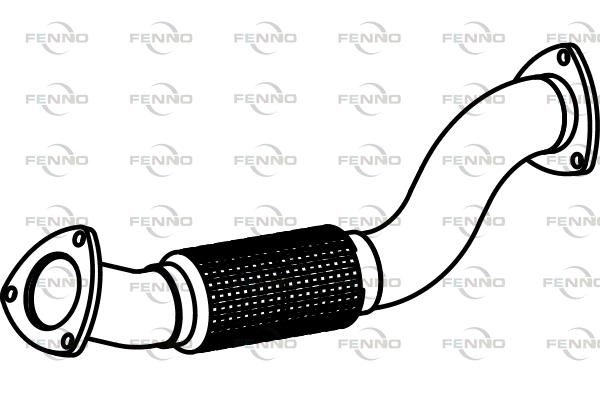 Выхлопная труба глушителя FENNO 1424215666 6 BQYL0 P17069 изображение 0