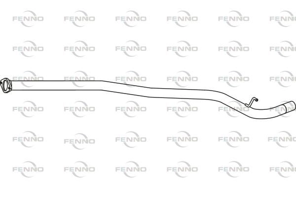 Выхлопная труба глушителя FENNO P23071 JVZ1 0 1424215698 изображение 0