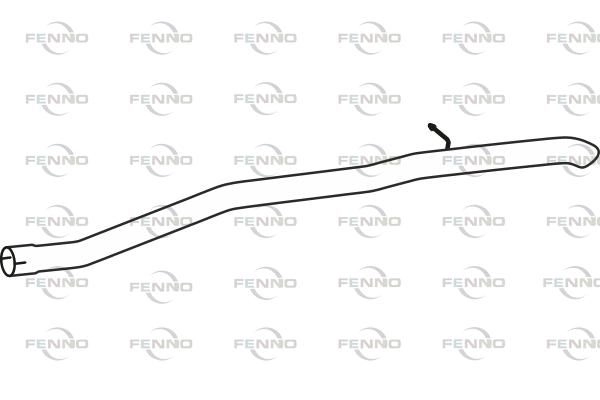 Выхлопная труба глушителя FENNO P23123 1441019662 JXQH C изображение 0
