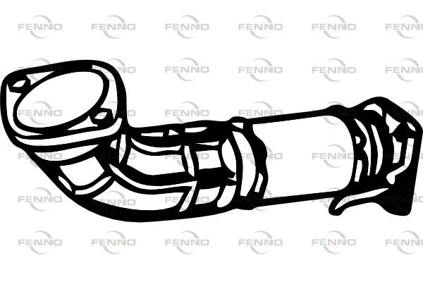 Выхлопная труба глушителя FENNO MA65D P P27032 1441019677 изображение 0