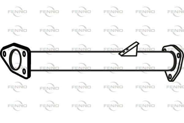 Выхлопная труба глушителя FENNO QPP 1D P27048 1441019687