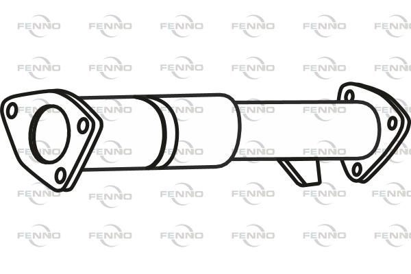 Выхлопная труба глушителя FENNO P27058 KI4X E2N 1441019695 изображение 0