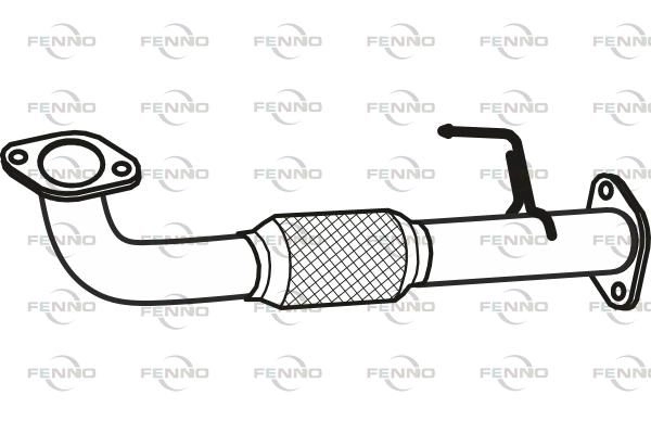Выхлопная труба глушителя FENNO P29044 1441019697 SIYR1 B изображение 0