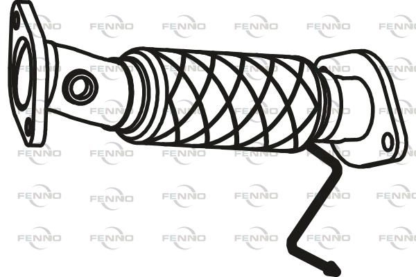 Выхлопная труба глушителя FENNO UW4Q F2P 1441019718 P29078 изображение 0