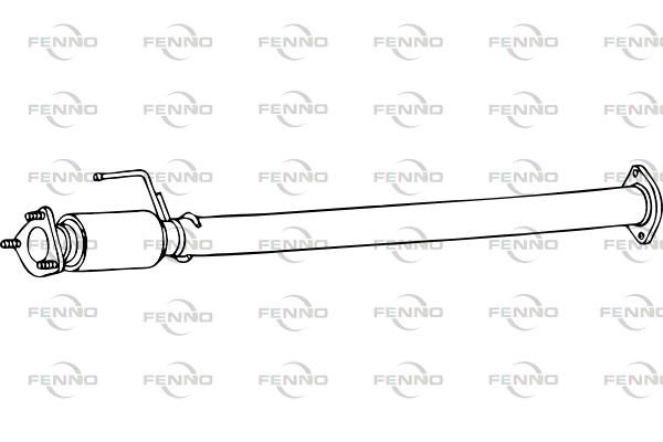 Выхлопная труба глушителя FENNO 1J38 JXI 1441019726 P30502 изображение 0