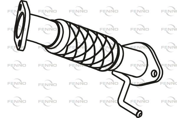 Выхлопная труба глушителя FENNO 1441019740 P31086 9U25P 8 изображение 0