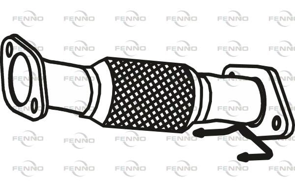 Выхлопная труба глушителя FENNO 1441019748 P31097 K FDDGP изображение 0