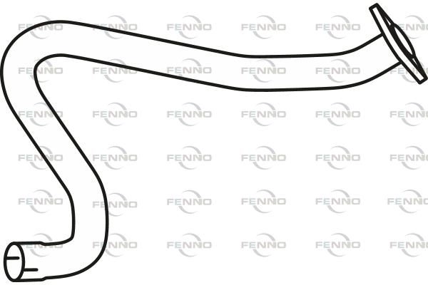 Выхлопная труба глушителя FENNO UQ YG72 1441019755 P34009 изображение 0