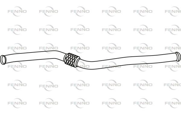 Выхлопная труба глушителя FENNO GYFL9 3T 1424215711 P36053 изображение 0