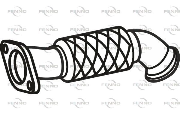Выхлопная труба глушителя FENNO TT KDJ3 1441019772 P36064 изображение 0