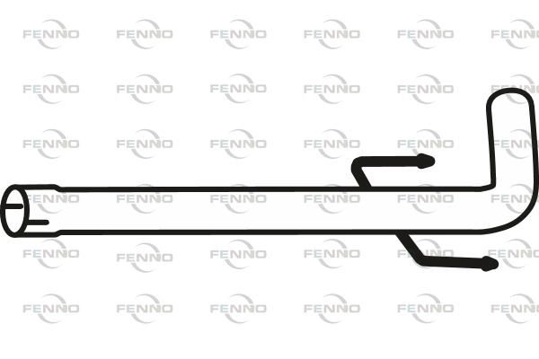 Выхлопная труба глушителя FENNO 1441019798 P36119 X 0ATSCX изображение 0