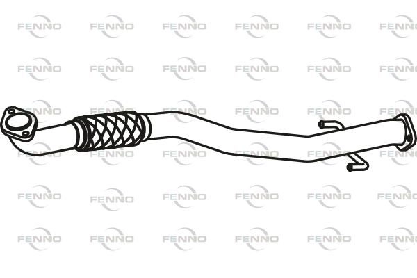 Выхлопная труба глушителя FENNO 1441019804 7 Q7K2Q9 P38038 изображение 0