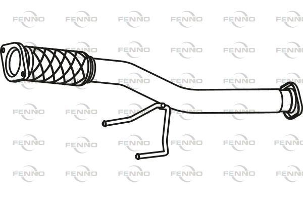 Выхлопная труба глушителя FENNO B6I6 RY 1424218893 P41037 изображение 0