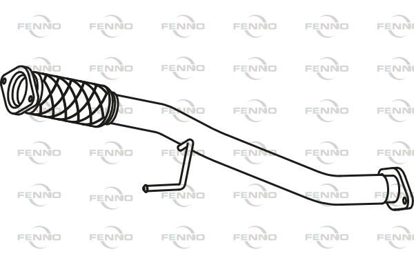 Выхлопная труба глушителя FENNO MQF TL P41055 1424218899 изображение 0