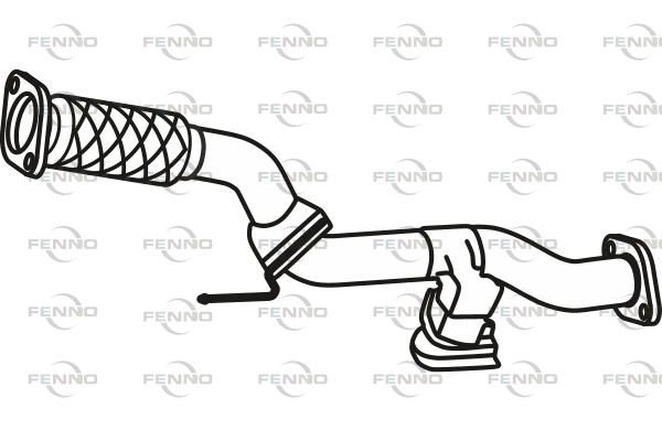 Выхлопная труба глушителя FENNO P41058 D YBQH 1424218900 изображение 0