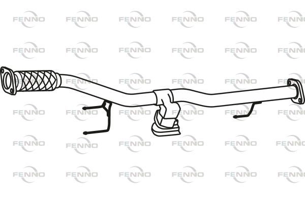 Выхлопная труба глушителя FENNO AR ANC4D 1441019815 P41078 изображение 0