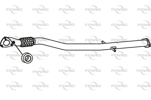 Выхлопная труба глушителя FENNO X 3SJP P43109 1424391204 изображение 0