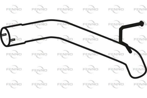Выхлопная труба глушителя FENNO 1424218911 F278X4 K P43114
