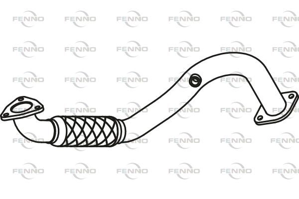 Выхлопная труба глушителя FENNO 1424391209 P43142 I1M QMT5 изображение 0