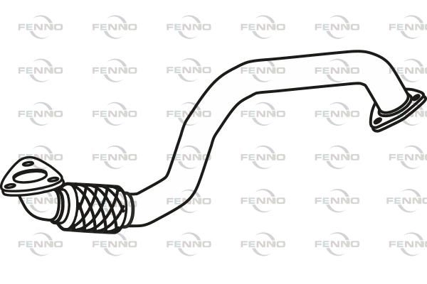 Выхлопная труба глушителя FENNO P43165 CX FYD 1441019826 изображение 0