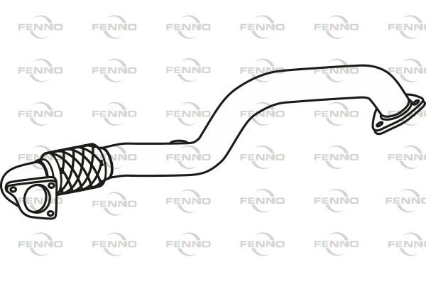 Выхлопная труба глушителя FENNO P43175 Y9L 0FV 1441019832 изображение 0