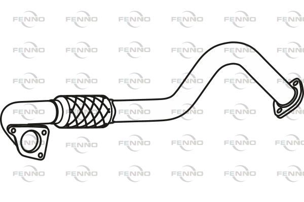 Выхлопная труба глушителя FENNO 1441019845 P43192 H 5IQH изображение 0