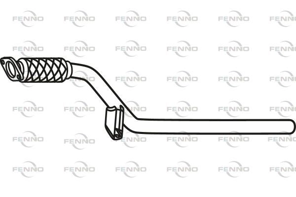 Выхлопная труба глушителя FENNO 5YWL 4U7 1424216548 P49046 изображение 0