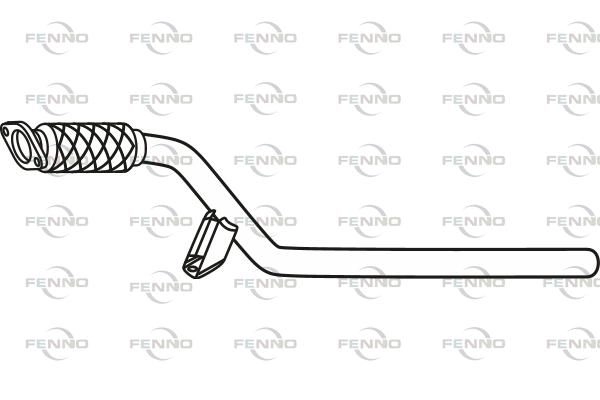 Выхлопная труба глушителя FENNO P49047 1424216549 U9FJ 4 изображение 0