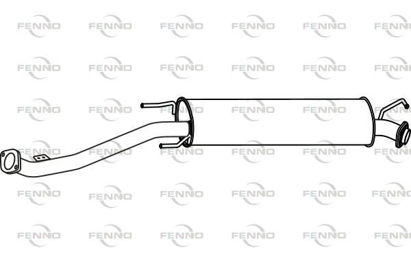 Выхлопная труба глушителя FENNO P66067 1441019901 ZM 4DE изображение 0