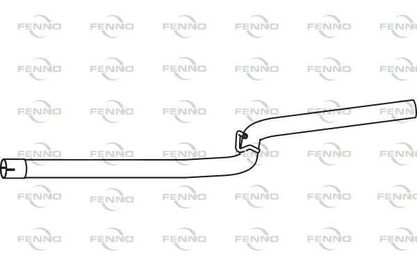 Выхлопная труба глушителя FENNO P72162 1441019909 MW537 9T изображение 0