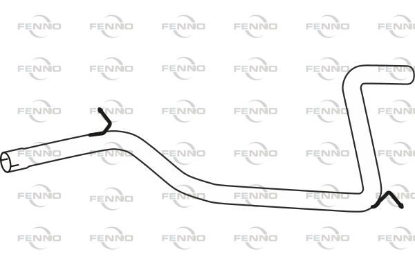 Выхлопная труба глушителя FENNO P72174 P1 XKQ 1441019914 изображение 0
