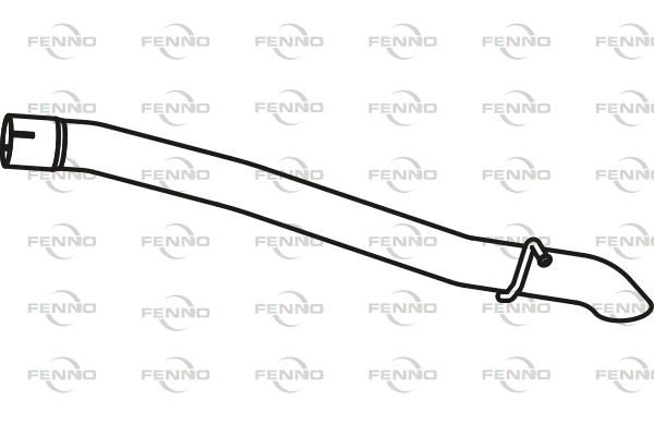 Выхлопная труба глушителя FENNO P0EOP IX P76079 1424218930 изображение 0