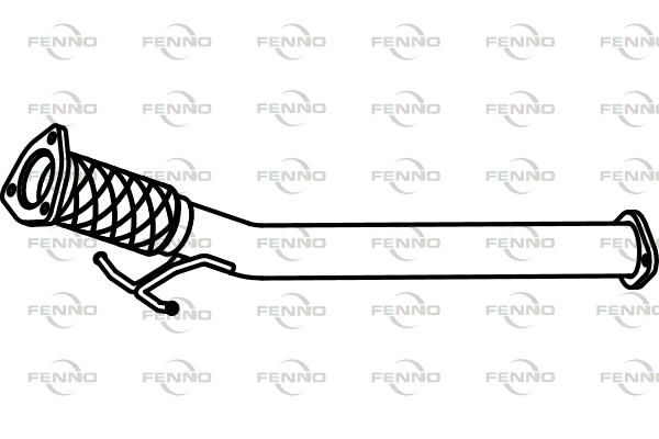Выхлопная труба глушителя FENNO P76121 J5 XFF 1441019954 изображение 0