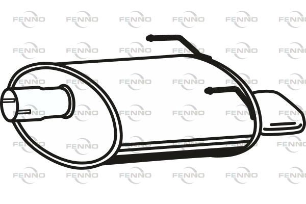 Глушитель FENNO Y 4QXC0 1424234070 P22022