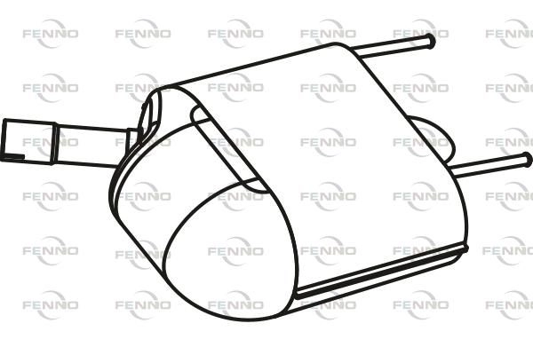 Глушитель FENNO HL C4O P43090 2898751 6438013430905