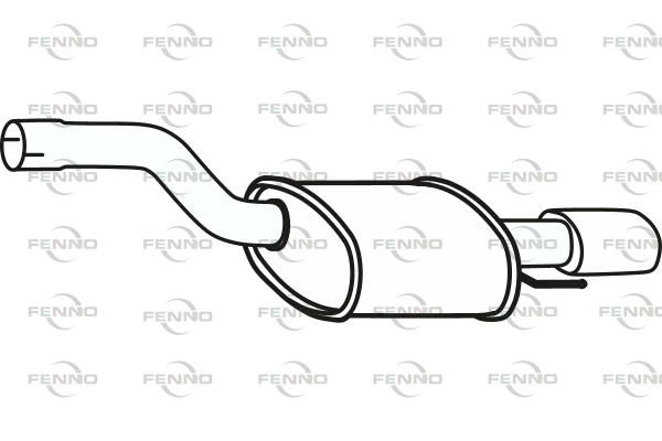 Глушитель FENNO A X0GV P43121 1424224154