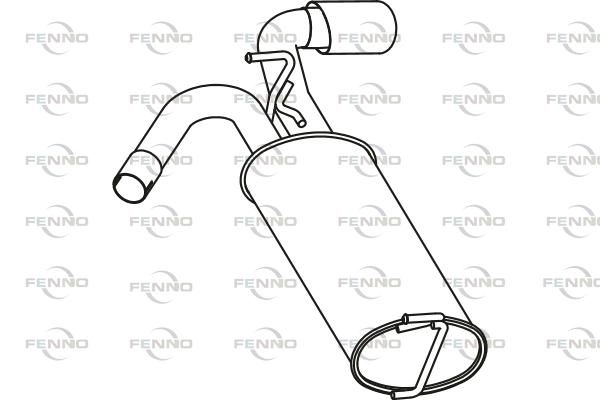 Глушитель FENNO P43152 SGVL LA 1424224175