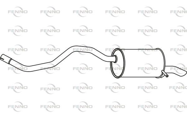 Глушитель FENNO 1424326410 P49041 3 YKYAN изображение 0