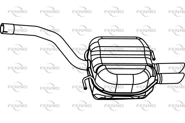 Глушитель FENNO 1424215112 5 T73N75 P72132